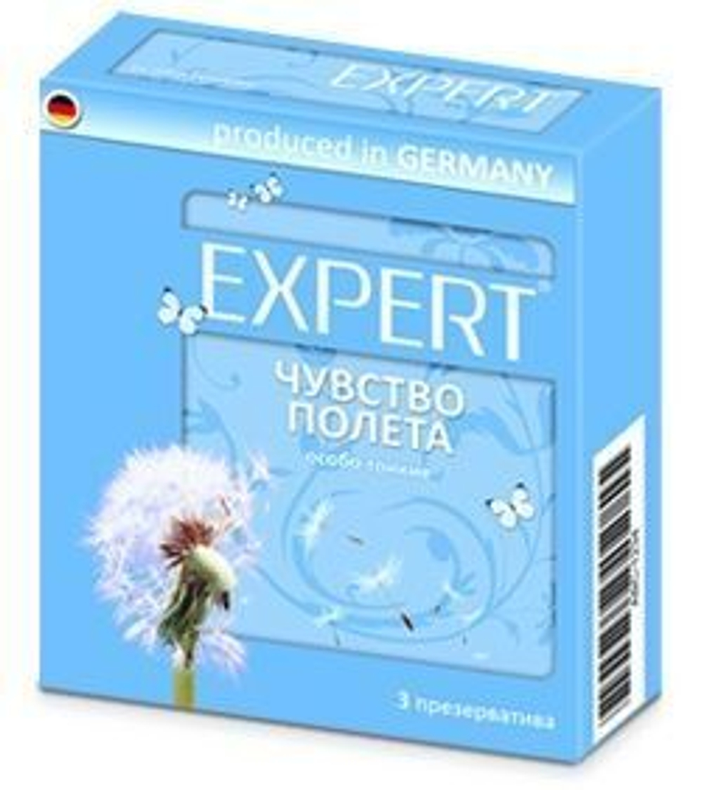 Супертонкие презервативы Expert Чувство полета - 3 шт.