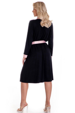 Халат Dream с контрастной отделкой (Размер: XXL-XXXL) (Цвет: черный)