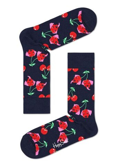 Носки унисекс Cherry Dog Sock с вишенками-собачками (Размер: 25) (Цвет: черный)