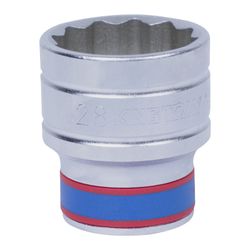 KING TONY (433028M) Головка торцевая стандартная двенадцатигранная 1/2", 28 мм