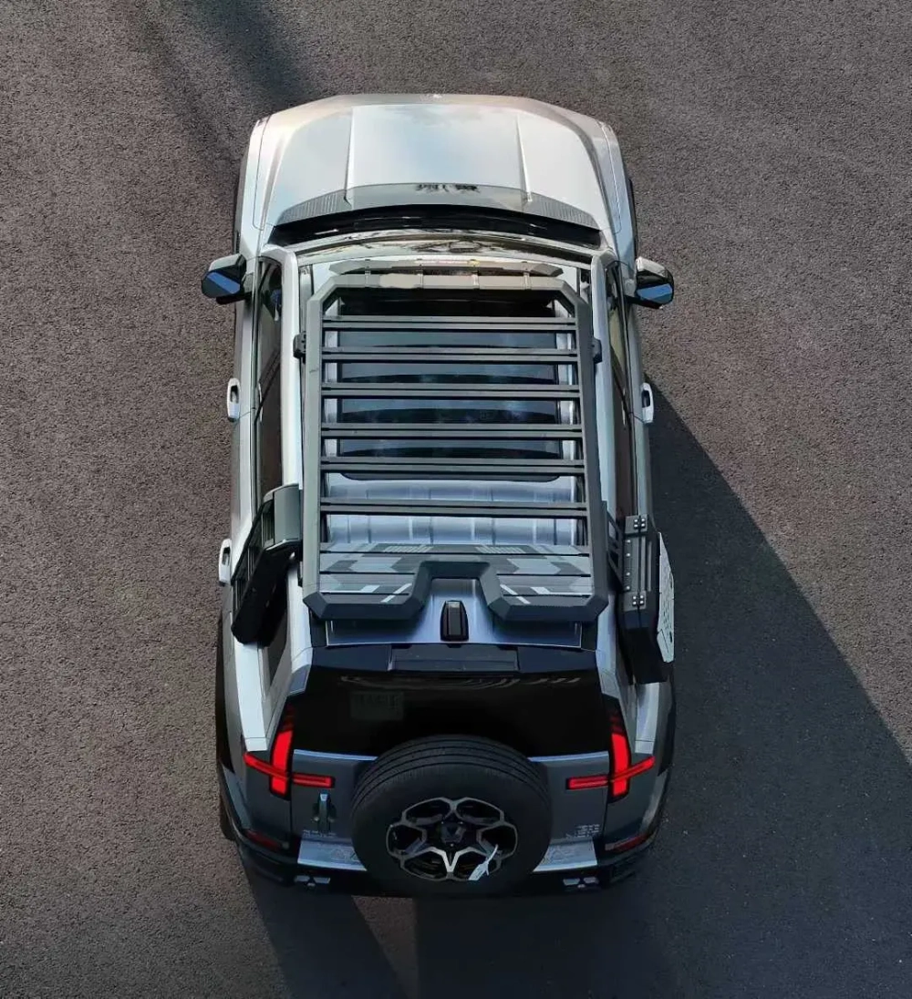 Платформа на крышу с лестницей и ящиком для DongFeng Mengshi M-Hero 917 2023+ М-Хиро багажник