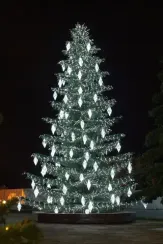 Уличная светодинамическая елка Лесная зеленая 6 м., ствольная, Литая, Green Trees (GT6LESPELED)