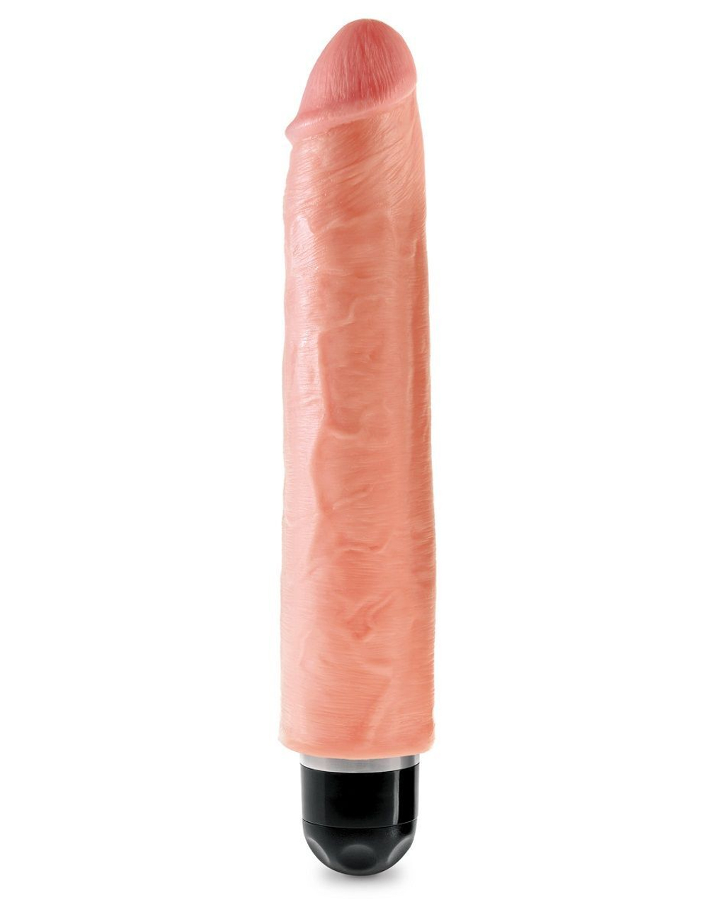 Телесный вибратор-реалистик 10  Vibrating Stiffy - 30,5 см.