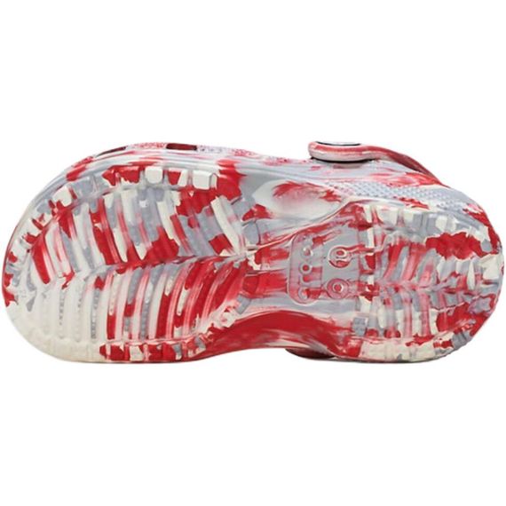 Crocs Classic Clog 'White Gray Red'