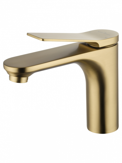 Смеситель для раковины WONZON & WOGHAND, Брашированное золото (WW-XH-010-BG)