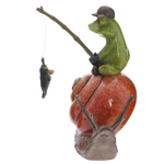 Фигурка декоративная Лягушка на улитке