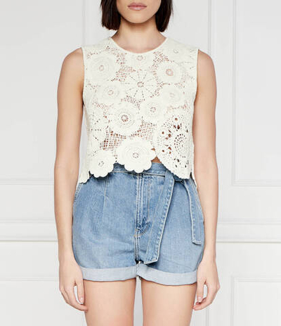 Топ TS_YELLIT Desigual - экрю(24SWTK98)