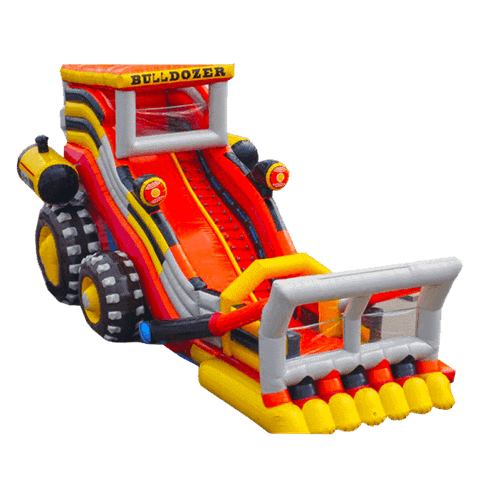 Детский надувной батут-горка "Бульдозер" 20*13*13 м