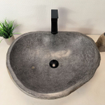Раковина из речного камня RS-66038 58х46х15 из натурального камня
