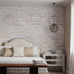 Деревянная стеновая панель из беленого старого дерева Whitewashed