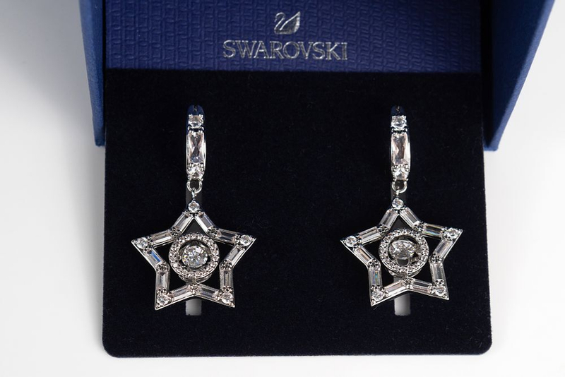 Серьги Swarovski с подвесами в виде звезд