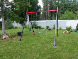 Монтаж уличных качелей Sv Sport