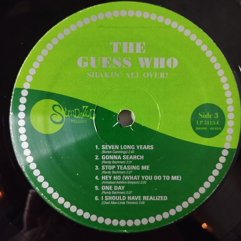 Винтажная виниловая пластинка LP The Guess Who Shakin' All Over (USA 2001)