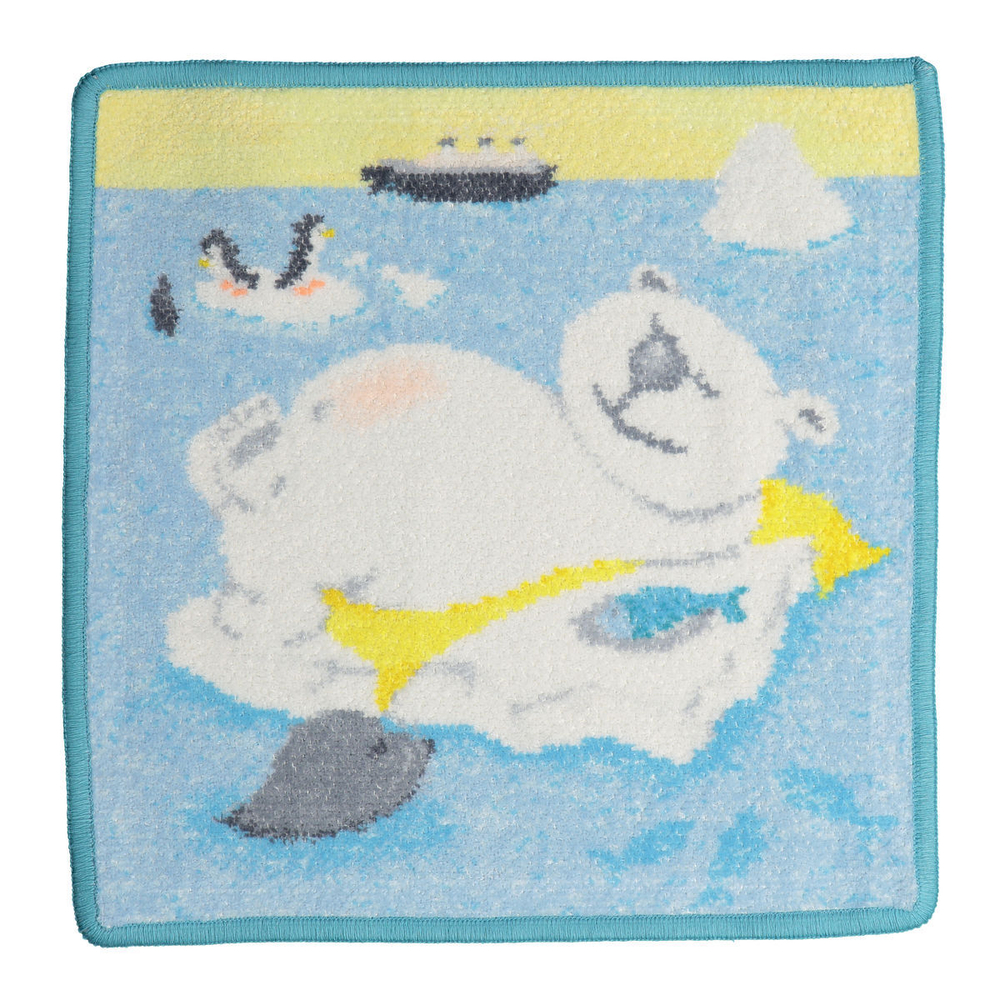 Салфетка 25x25 Feiler Bear And Friends Lazer Bear Seagreen бирюзовая