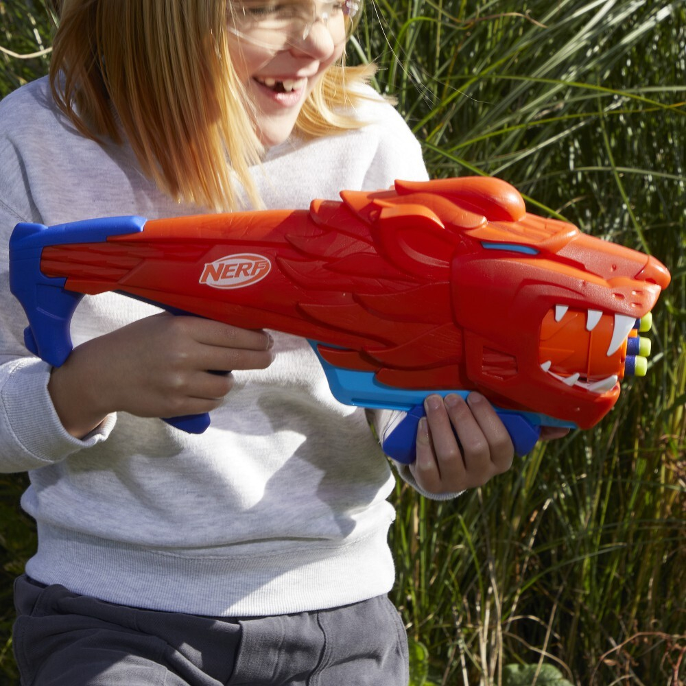 Hasbro Nerf Elite Junior - Пусковая установка Wild Lionfury + стрелы F8646 / артикул   F8646  / GTIN 5010996212160