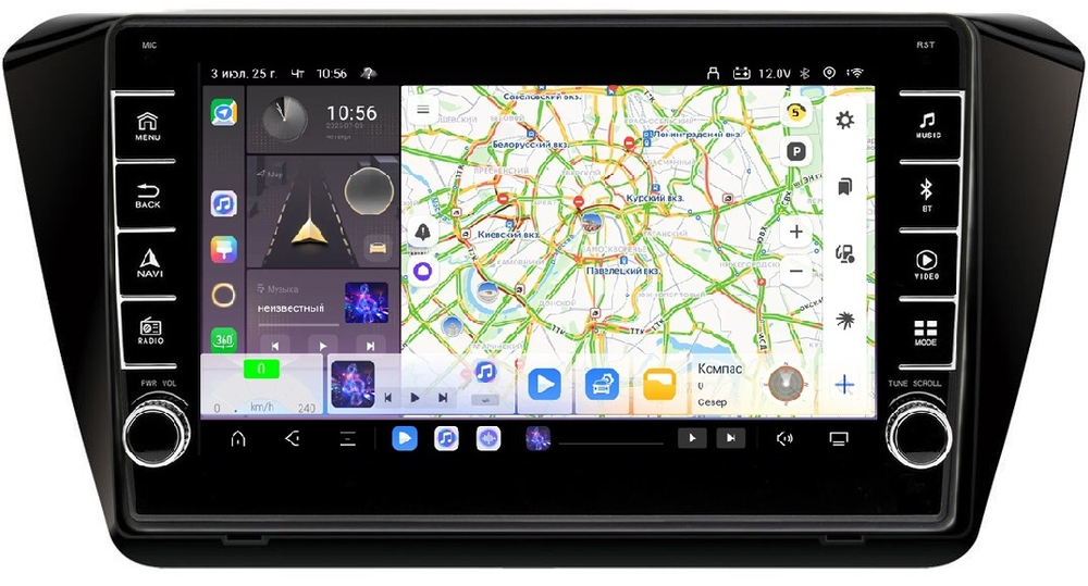 Магнитола для Skoda Octavia A7 2013-2020 - Carmedia OL-1916 (кнопки и крутилки) Android 13, TS20, 6+128Гб, CarPlay, 4G SIM-слот