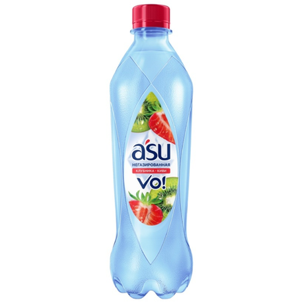 Минеральная вода Asu клубника-киви негазированная 0.5 л
