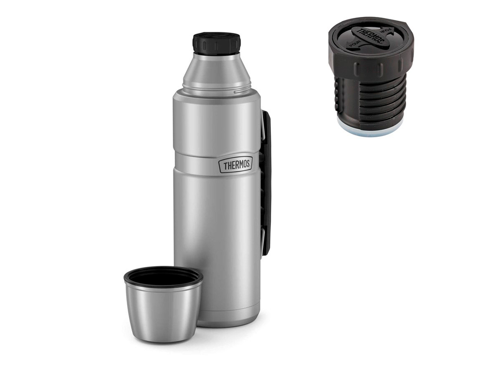 Термос для напитков THERMOS KING SK-2010 MS 1.2L, нержавеющая сталь, винтовая пробка, стальной