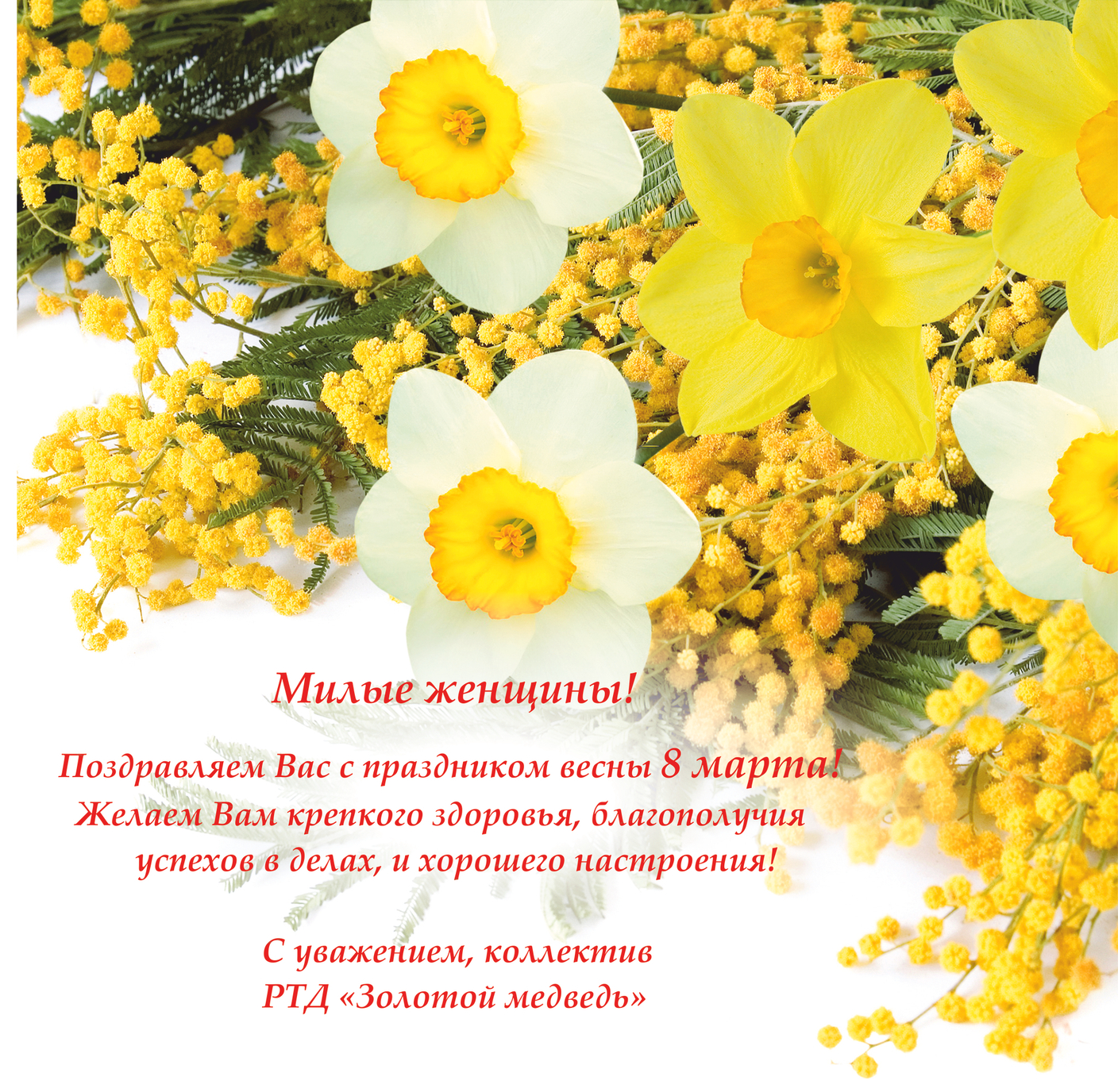 С международным женским днем 8 марта!