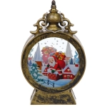 Сувенир с подсветкой «Дед Мороз с подарками» 9,3*15,2 см, Бронза