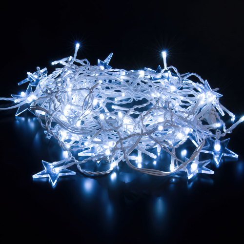 Гирлянда занавес бахрома белый 3*0,6м IP65 100-102