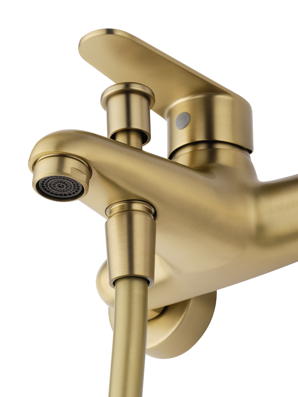 Смеситель для ванны с душевым гарнитуром WONZON & WOGHAND ALFA, Брашированное золото (WW-AE3201-BG)