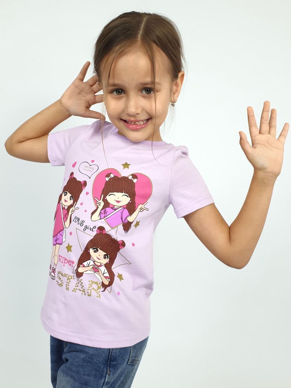 6-91-4 Футболка для девочки