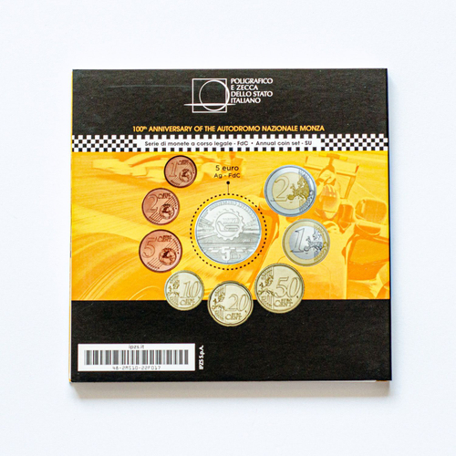 Italy 2022 "Autodromo di Monza" Year Set – Including 5 Euro Silver Coin