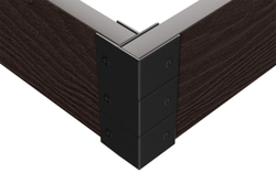 Угловой элемент для клумбы Holzhof , 150х25мм,  90град