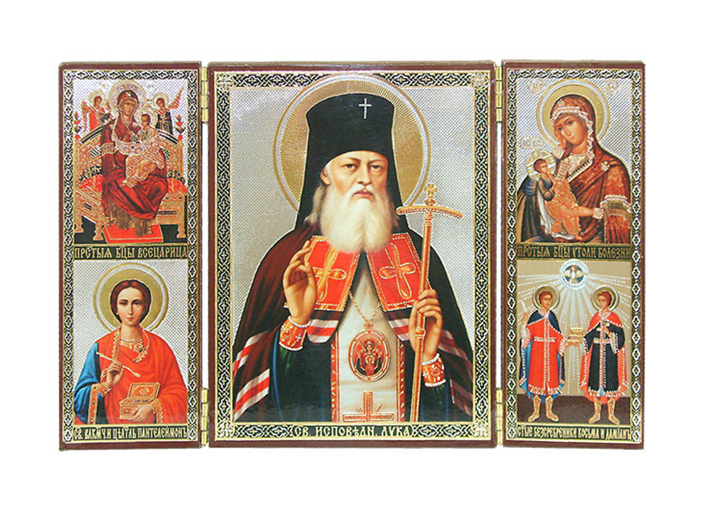Складень тройной с молитвой в ассортименте