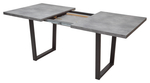 Стол М-City DISAUR Лофт 160 Бетон Портленд, Черный
