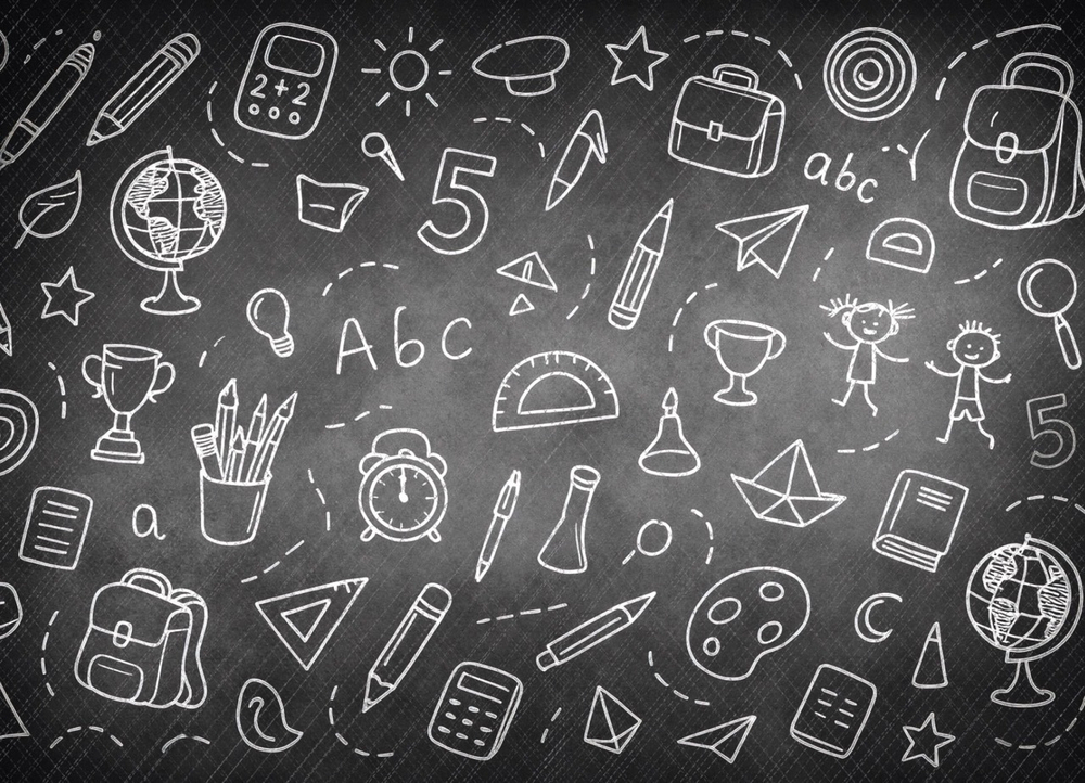 Школьная доска №2 для младших классов - 11.25- фон неопреновый