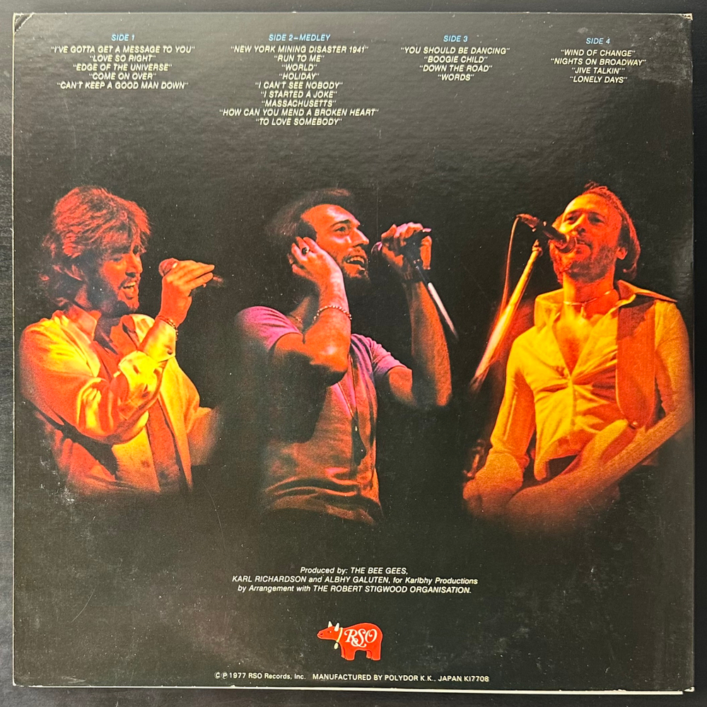 Bee Gees – Here At Last - Live 2LP (Япония 1977г.)