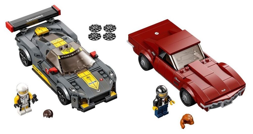 Конструктор LEGO Speed Champions 76903 Chevrolet Corvette C8.R Race Car and 1968 Chevrolet Corvette