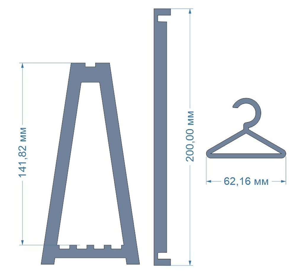 Набор Стойка с вешалками на кендибар