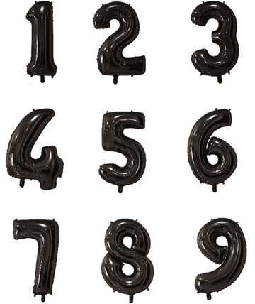 Цифры 65 см "Чёрные"