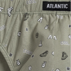 Мужские трусы слипов (светлый хакки + черный + голубой) набор 3 в1 ATLANTIC Cool 3MP-164