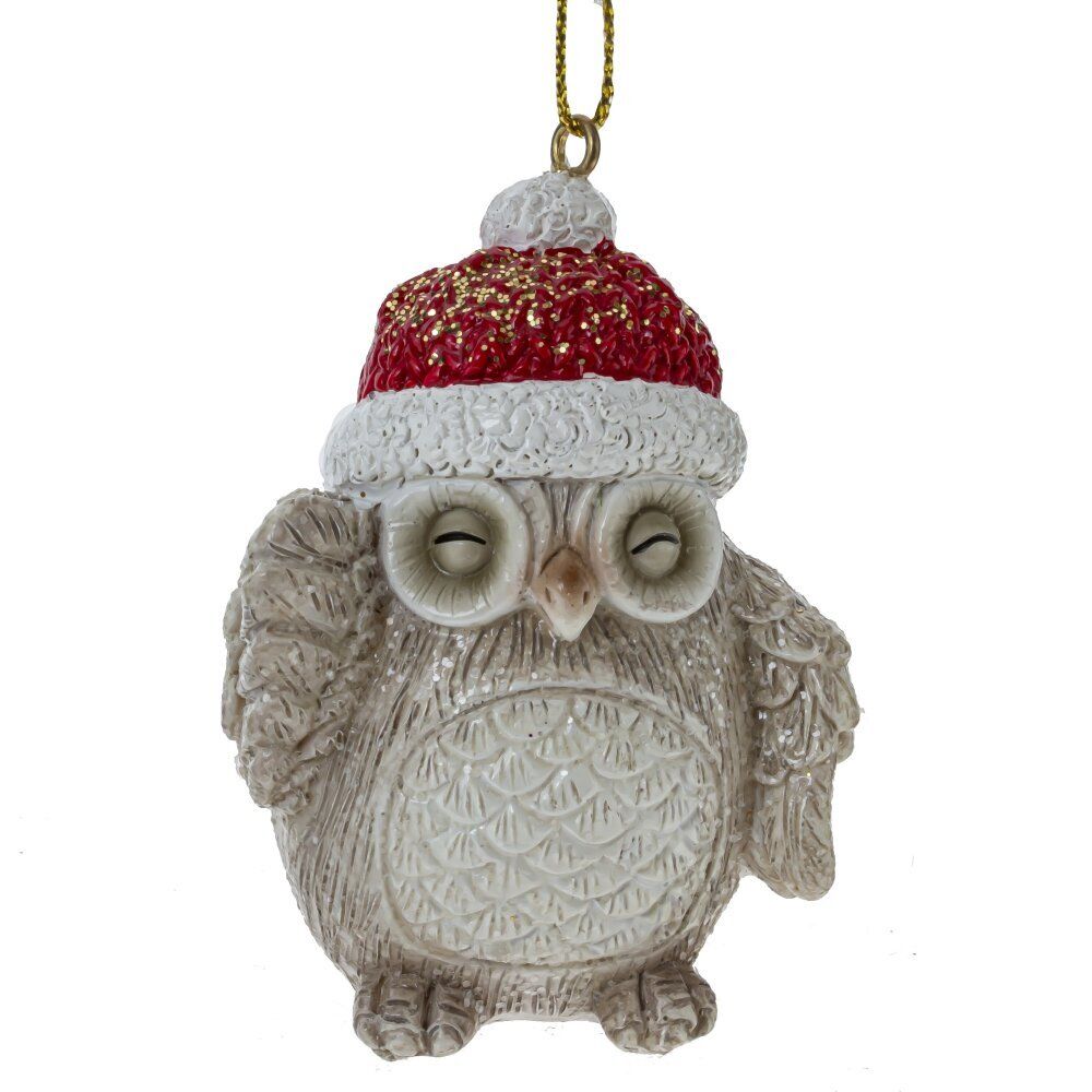 GAEM Фигурка декоративная подвесная "Сова", L4 W5,5 H7,5 см, 3в.