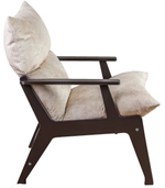 Кресло "Луна" Невада латте, Орех