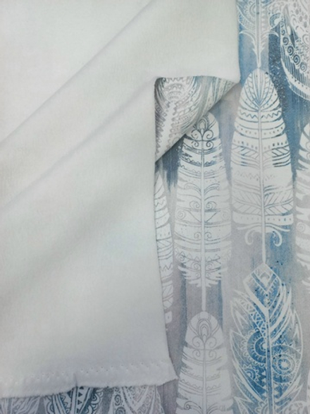 Футер 3х нитка начес Перья