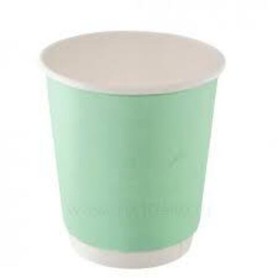 Стакан бумажный 250мл D80 мятный