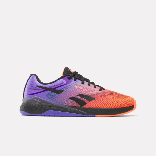 Кроссовки мужские Reebok Nano X5 (Фиолетово-Оранжевые)