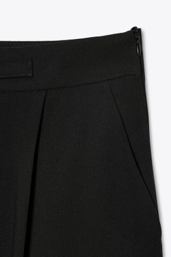 ZARA БРЮКИ С ШИРОКИМИ ШТАНИНАМИ И ЦЕПЬЮ, ЧЕРНЫЙ