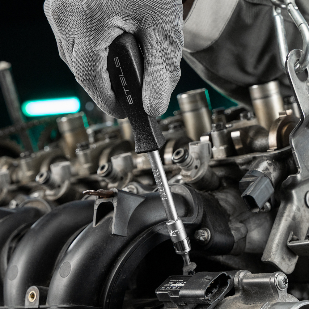 Набор инструментов, 1/4", 1/2", Cr-V, S2, усиленный кейс, 119 предметов Stels