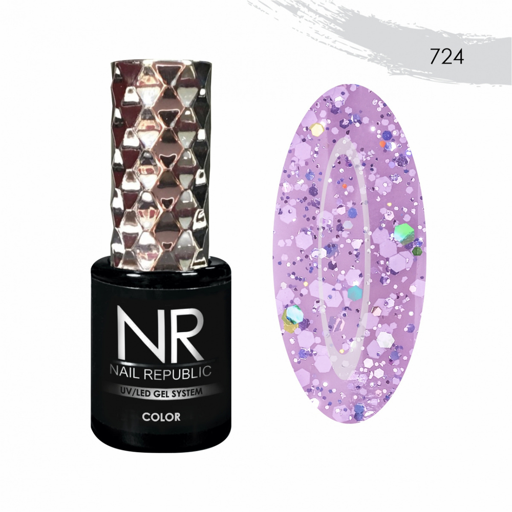 Nail Republic Гель-лак NR-724 Euphoria, 10 мл
