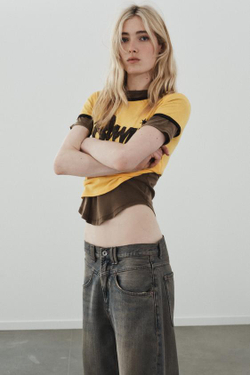 ZARA ДЖИНСЫ TRF BAGGY С НИЗКОЙ ПОСАДКОЙ, СИНИЙ