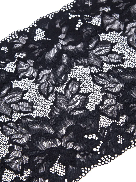 03-274 Кружево эластичное 23 см, черный