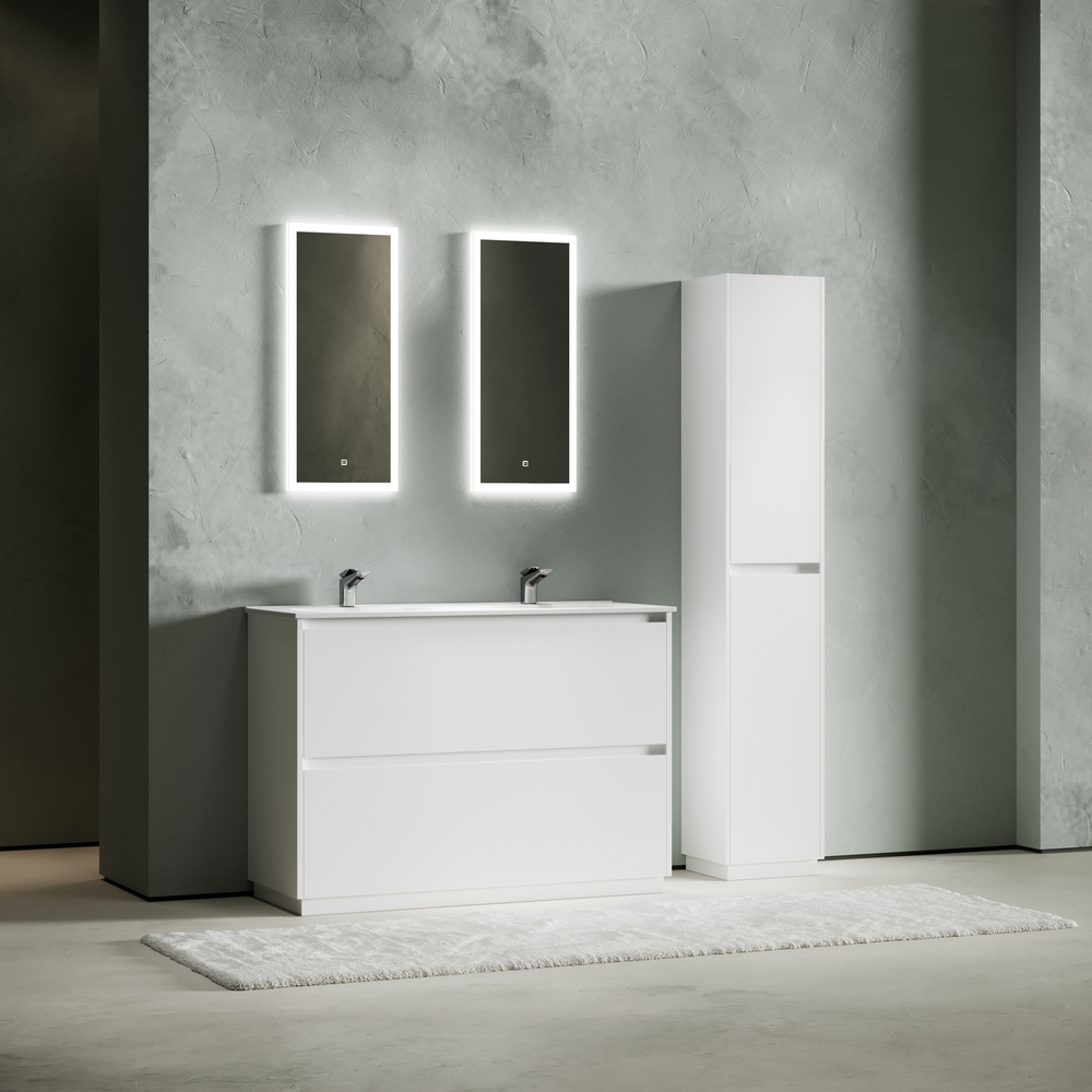 Тумба напольная под раковину Sancos Libra Floor, белый глянец 1190х450х840 мм