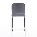 Стул полубарный Albert, бархат светло-серый 26 /опора конус