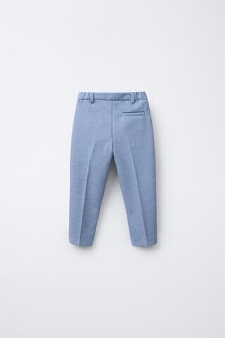 ZARA КОСТЮМНЫЕ БРЮКИ КОМФОРТНОЙ ПОСАДКИ, СИНИЙ